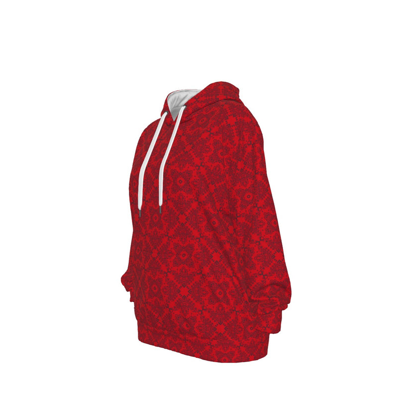 Unisex Cotton Red Bandana2 PO Hoodie