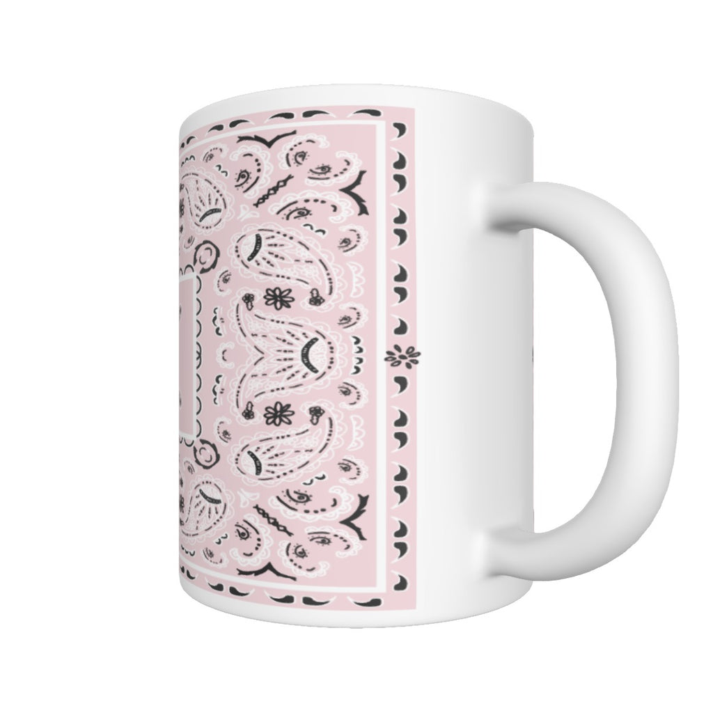 CM -Light Pink Rectangle Bandana Coffee Mug