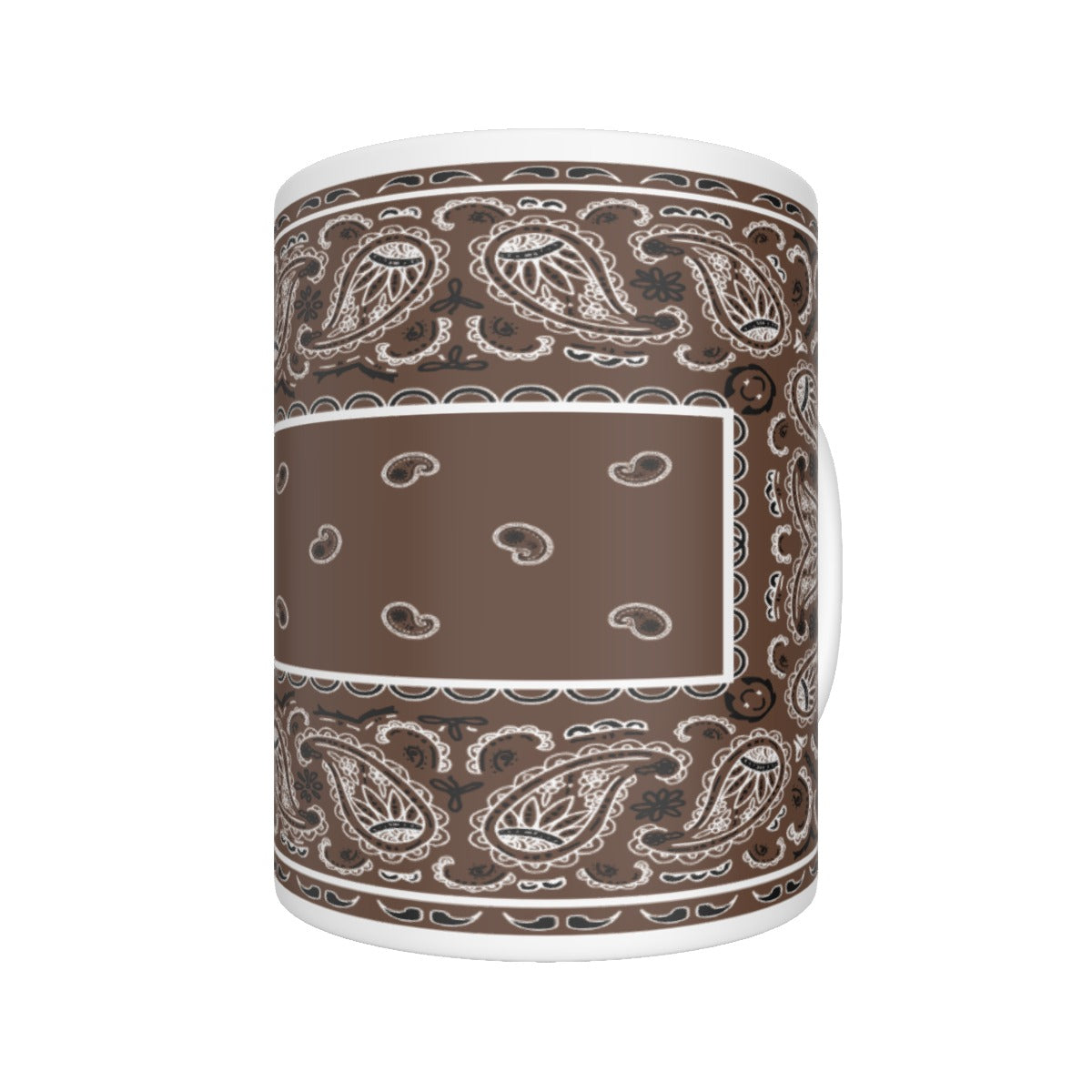 CM - Coffee Brown Rectangle Bandana Coffee Mug