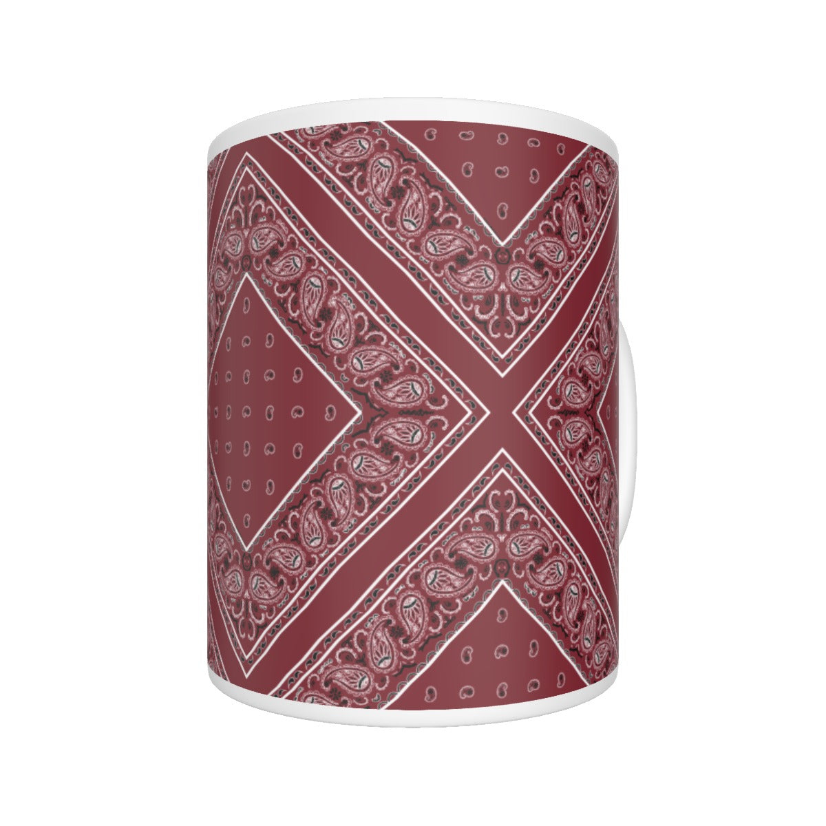 CM - Maroon Diamond Bandana Coffee Mug