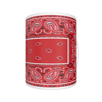 CM - Red Rectangle Bandana Coffee Mug