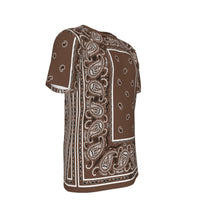 YAC - Men's BBC Coffee Brown Bandana T Shirt