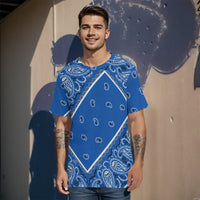 YAP - Men's Tilted Blue OG Bandana  TShirt