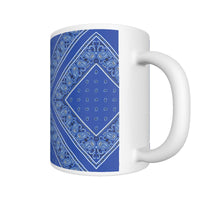 CM - Beautiful Blue Diamond Bandana Coffee Mug