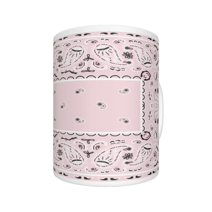 CM -Light Pink Rectangle Bandana Coffee Mug