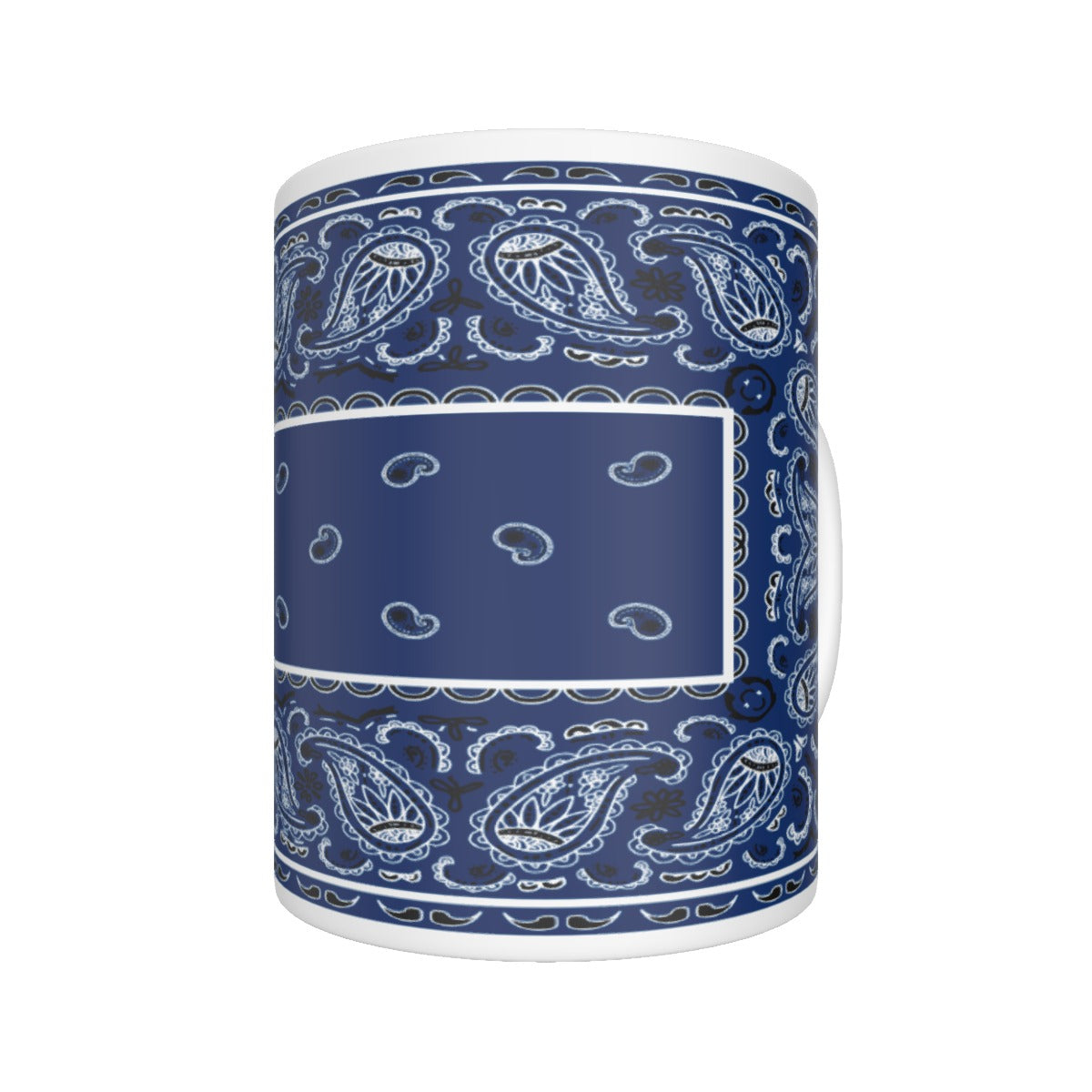 CM -Navy Rectangle Bandana Coffee Mug