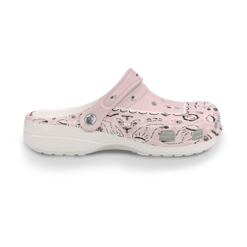 Men's Pink Classic Bandana Clogs