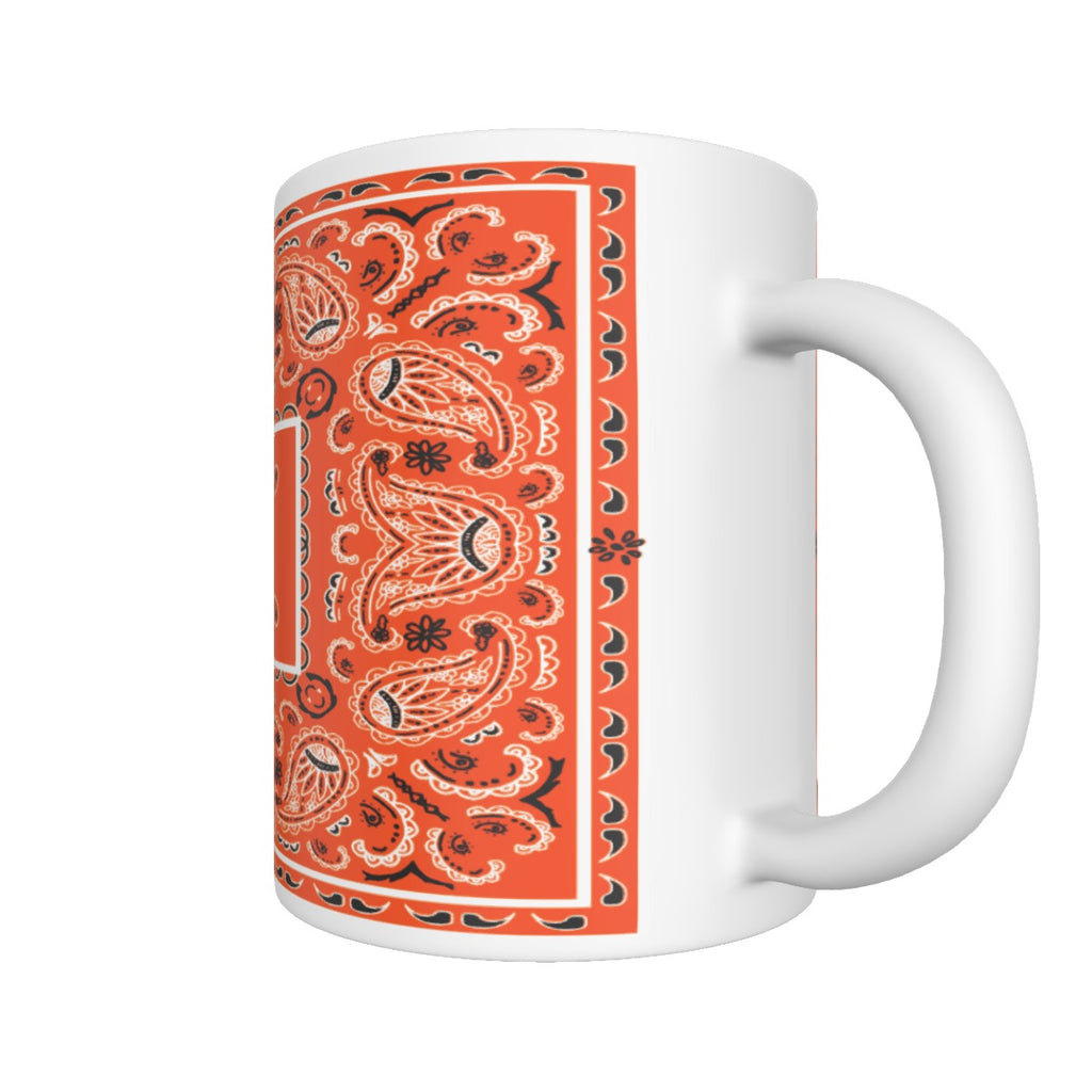 CM - Perfect Orange Rectangle Bandana Coffee Mug