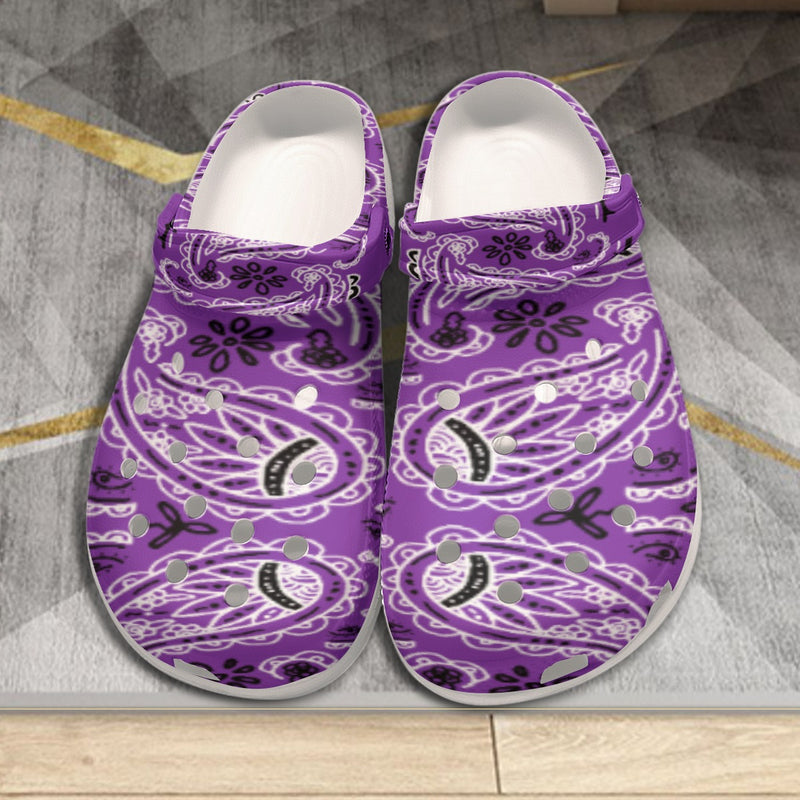 Women's Grape Classic Big Bandana Clogs