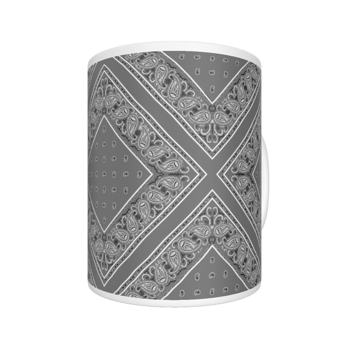 CM - Gray Diamond Bandana Coffee Mug