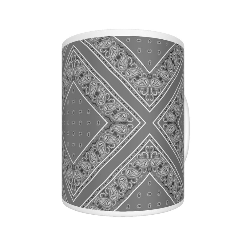 CM - Gray Diamond Bandana Coffee Mug