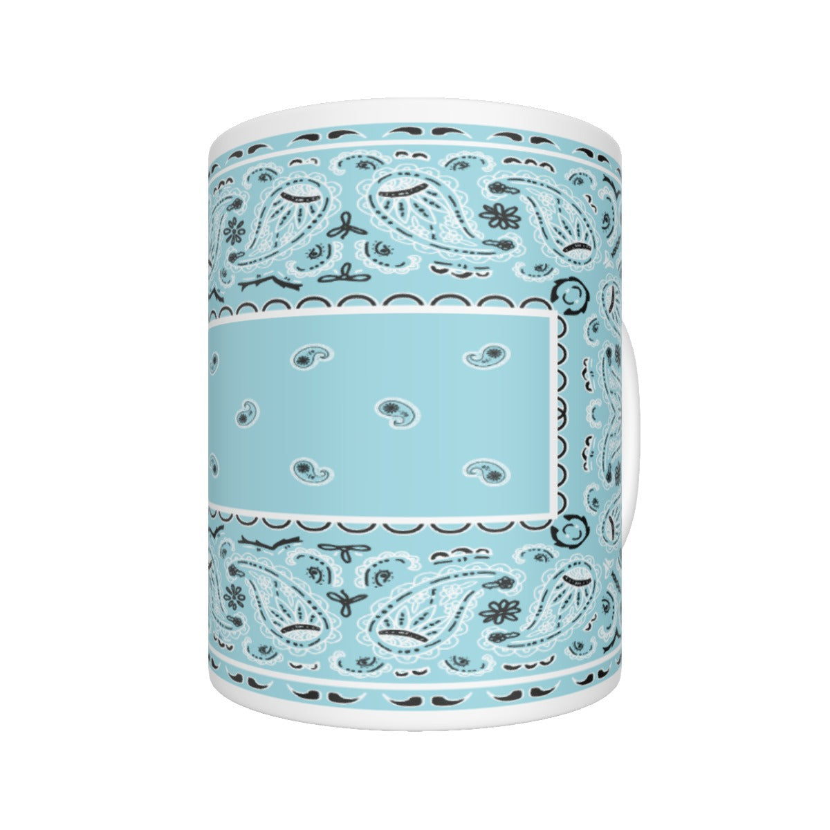 CM - Baby Blue Rectangle Bandana Coffee Mug