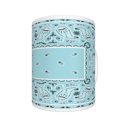 CM - Baby Blue Rectangle Bandana Coffee Mug