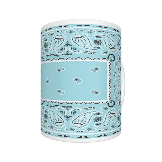 CM - Baby Blue Rectangle Bandana Coffee Mug