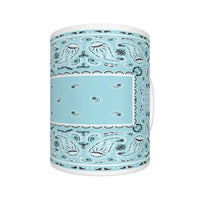 CM - Baby Blue Rectangle Bandana Coffee Mug