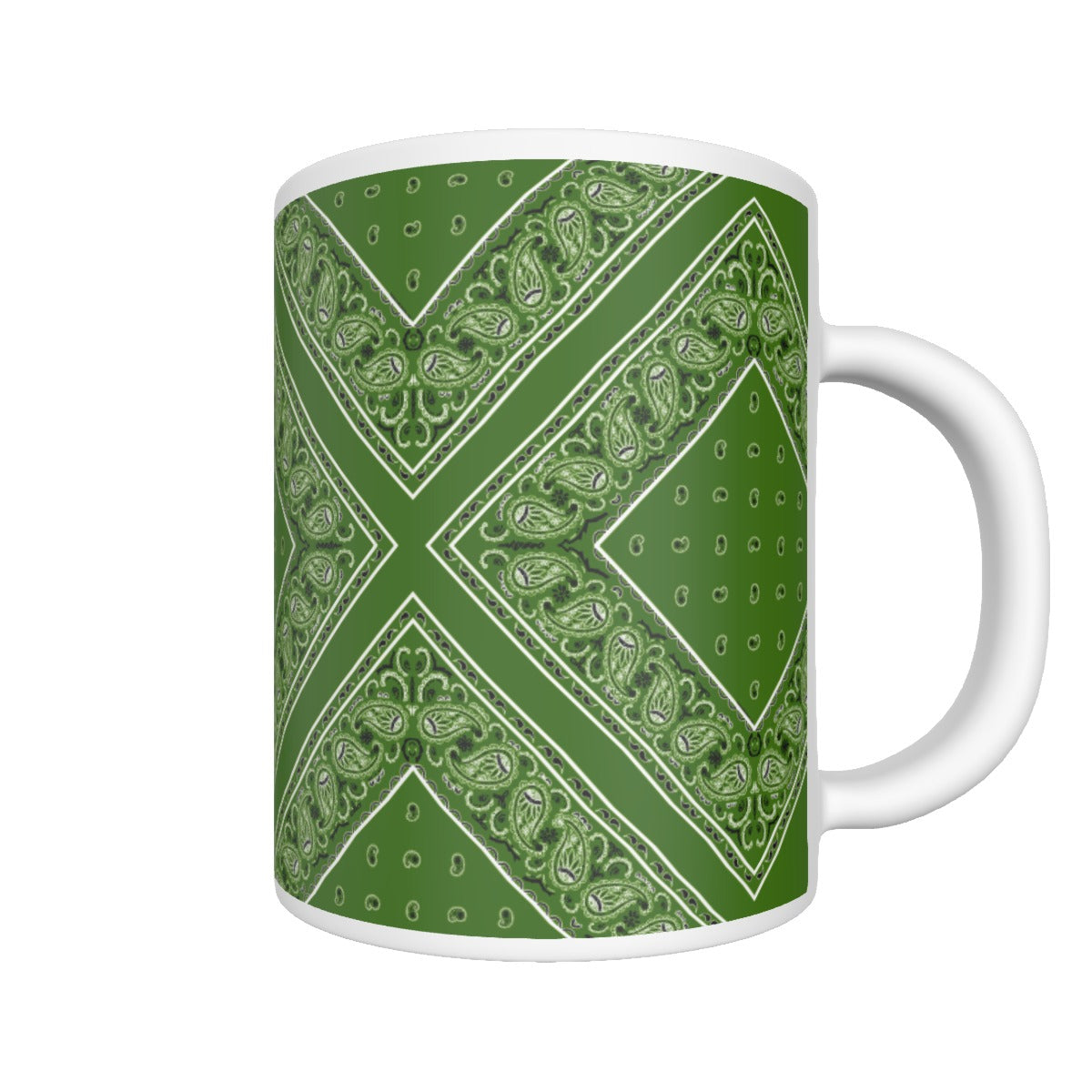 CM - Green Diamond Bandana Coffee Mug