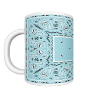 CM - Baby Blue Rectangle Bandana Coffee Mug