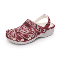 Men's Maroon Classic Big Bandana Clogs