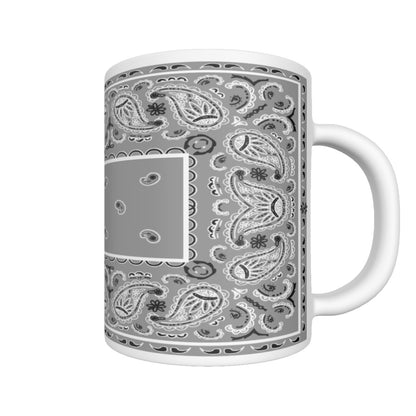 CM - Gray Rectangle Bandana Coffee Mug