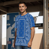 YAC - Men's BBC Cobalt Blue Bandana T Shirt