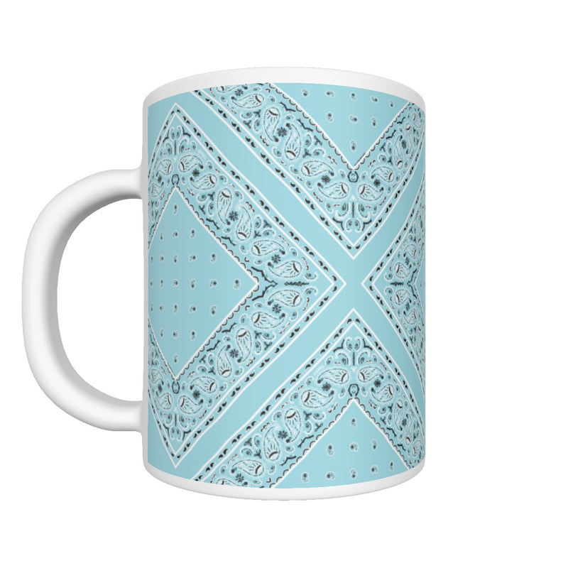 CM - Baby Blue Diamond Bandana Coffee Mug