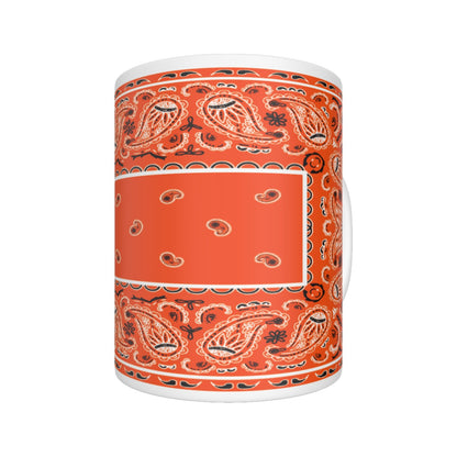 CM - Perfect Orange Rectangle Bandana Coffee Mug