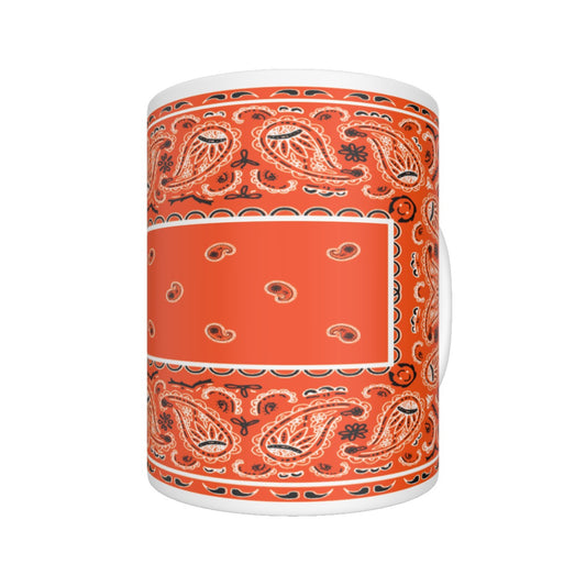 CM - Perfect Orange Rectangle Bandana Coffee Mug