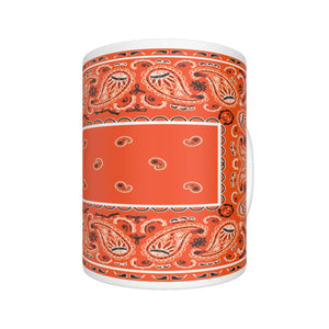 CM - Perfect Orange Rectangle Bandana Coffee Mug