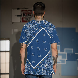 YAP - Men's Tilted Navy OG Bandana TShirt