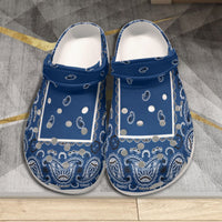 Women's Navy Classic Bandana Clogs