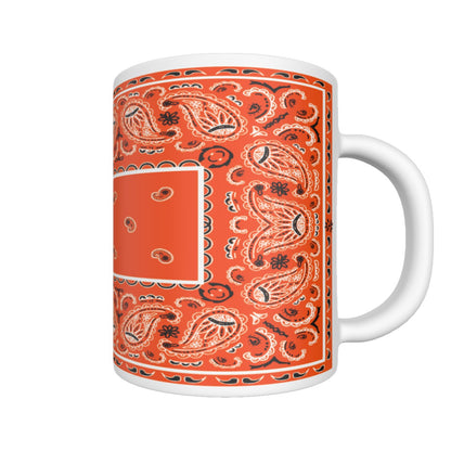 CM - Perfect Orange Rectangle Bandana Coffee Mug