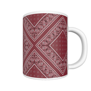 CM - Maroon Diamond Bandana Coffee Mug