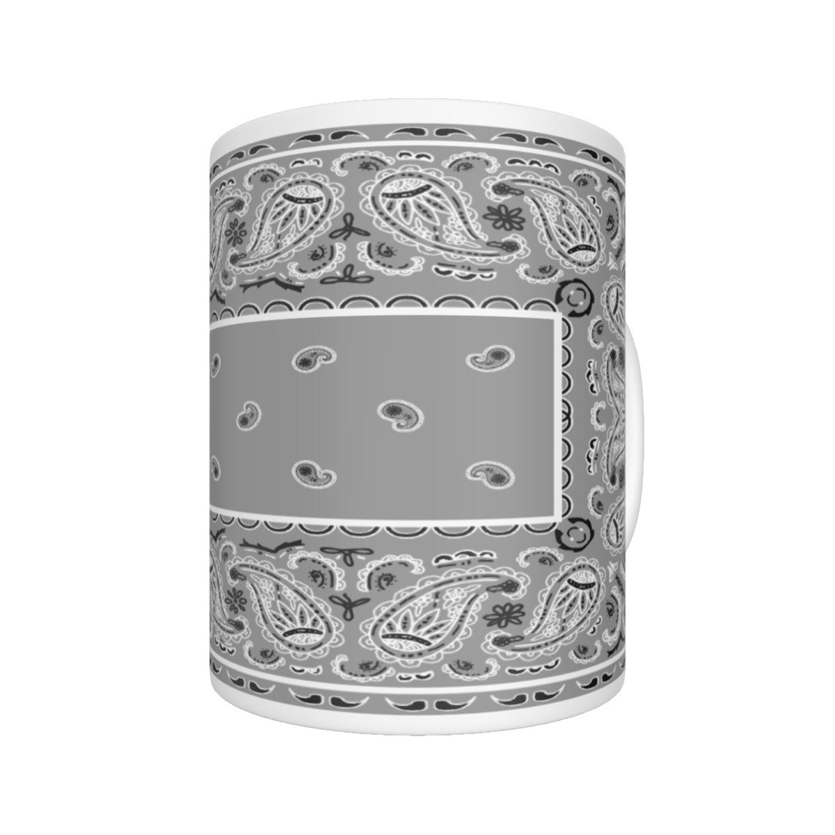 CM - Gray Rectangle Bandana Coffee Mug