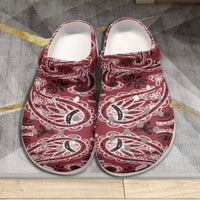 Men's Maroon Classic Big Bandana Clogs