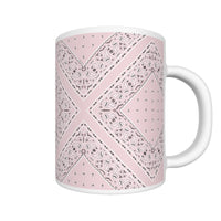 CM - Light Pink Diamond Bandana Coffee Mug