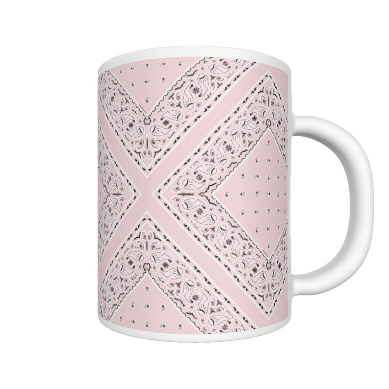 CM - Light Pink Diamond Bandana Coffee Mug