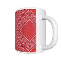 CM - Red Diamond Bandana Coffee Mug