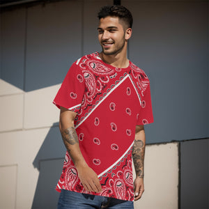 YAP - Men's Tilted Red OG Bandana TShirt