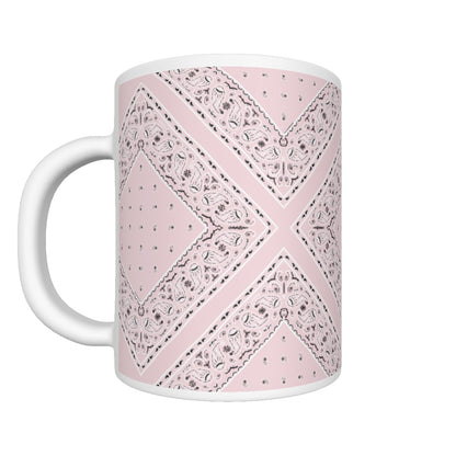 CM - Light Pink Diamond Bandana Coffee Mug