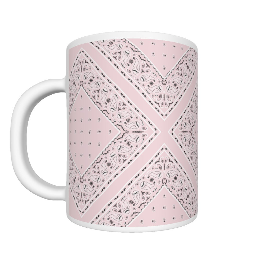 CM - Light Pink Diamond Bandana Coffee Mug