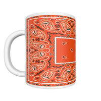 CM - Perfect Orange Rectangle Bandana Coffee Mug