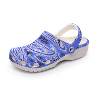 Men's Royal Blue Classic Big Bandana Clogs