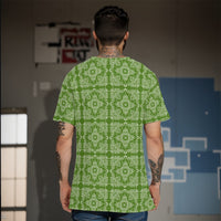 YAP - Men's Bandana4 Green and White TShirt