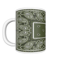 CM - Army Green Rectangle Bandana Coffee Mug