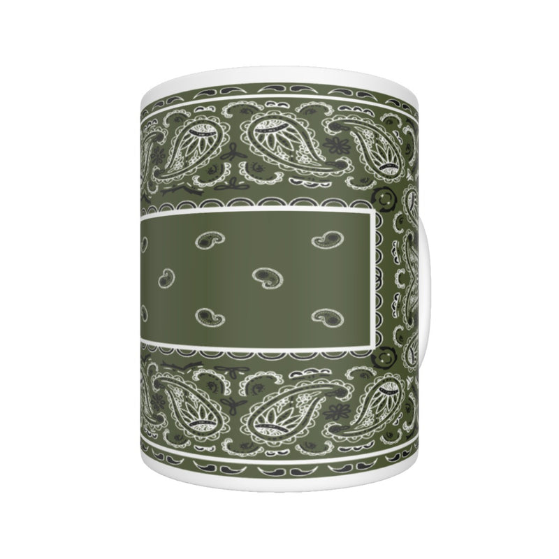 CM - Army Green Rectangle Bandana Coffee Mug