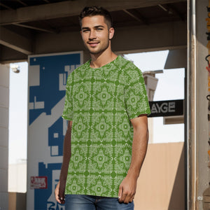 YAP - Men's Bandana4 Green and White TShirt