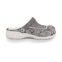 Men's Gray Classic Bandana Clogs