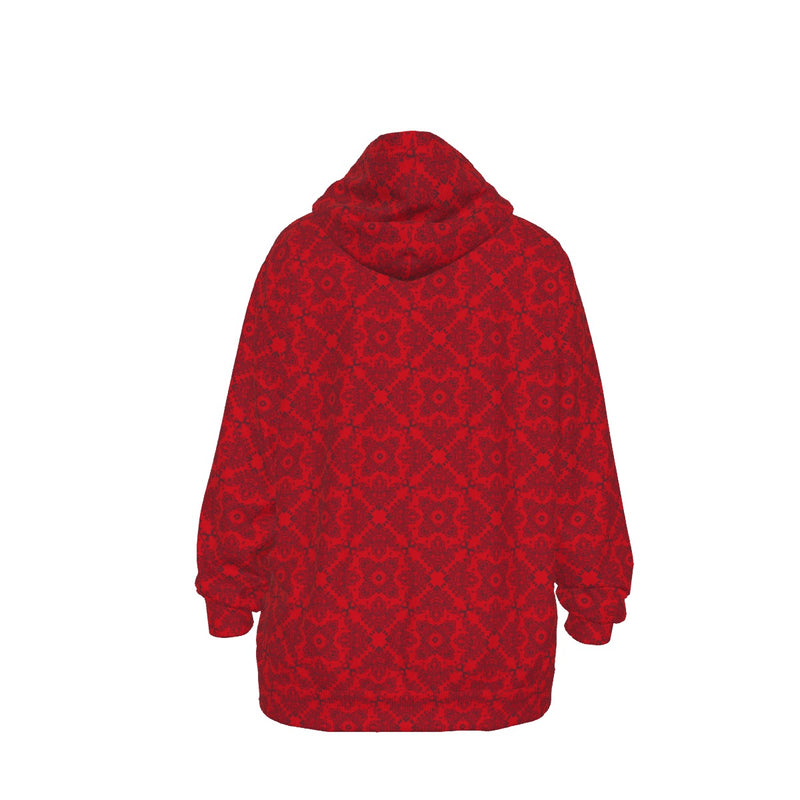 Unisex Cotton Red Bandana2 PO Hoodie