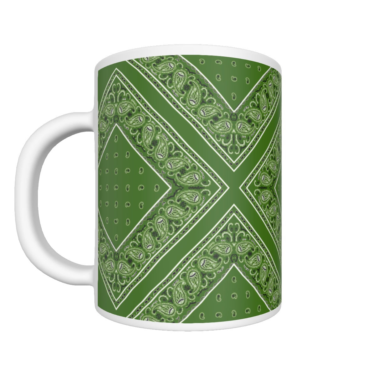 CM - Green Diamond Bandana Coffee Mug