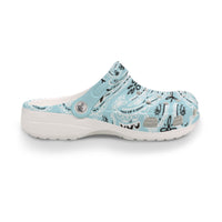 Men's Baby Blue Classic Big Bandana Clogs